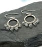 Topaz circle earrings sterling silver November birthstone - Image 5