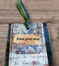 Handmade Butterfly Bookmark - "Find Your Way" Mixed Media Gift for Book Lovers - Image 5