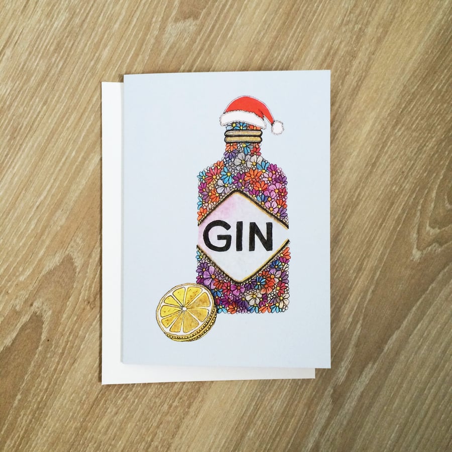 'Gin' Christmas Card