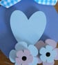 Clearance -  MDF Bunny Decoration - Blue - Image 3