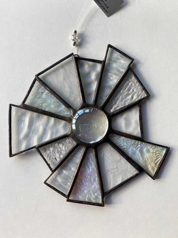 Stained Glass Sunburst Suncatcher Decoration 