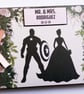 Captain America wedding guest book, superheroes wedding gift - Image 1
