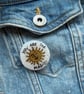 You Are The Magic- Polymer Clay Sparkly Pin Badge