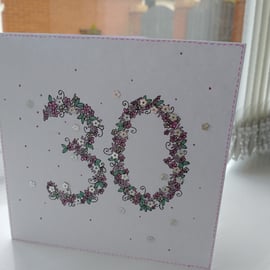 30 birthday card