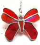 Butterfly Stained Glass Suncatcher Red - Image 6