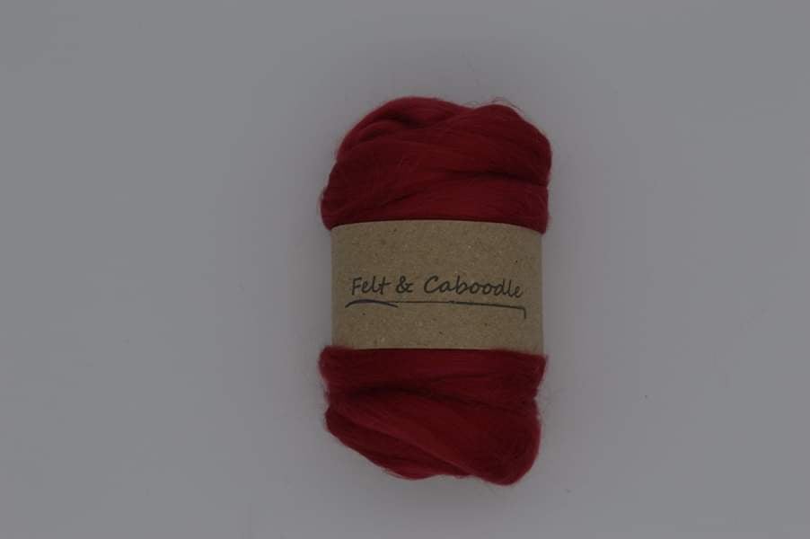 Burgundy bamboo fibre 25g