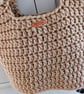 Crochet unlined bag, shopping bag, tote bag, student bag - Image 2