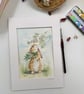 May Bunny - Rabbit art - Children's room decor
