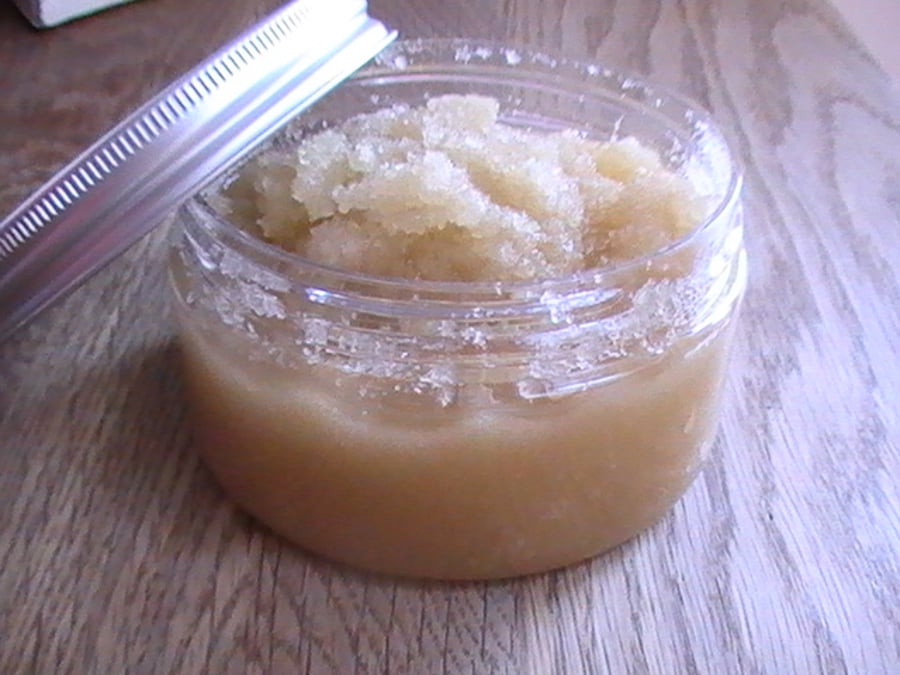 Natural Vanilla Body Scrub 250g Handmade with Raw Sugar, Vegan