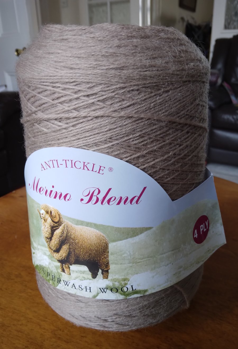 King Cole Merino Blend 4 ply, Dune (light brown), 500 gm 