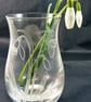 small bud vase ( snowdrop and butterfly) ,lead crystal - Image 3