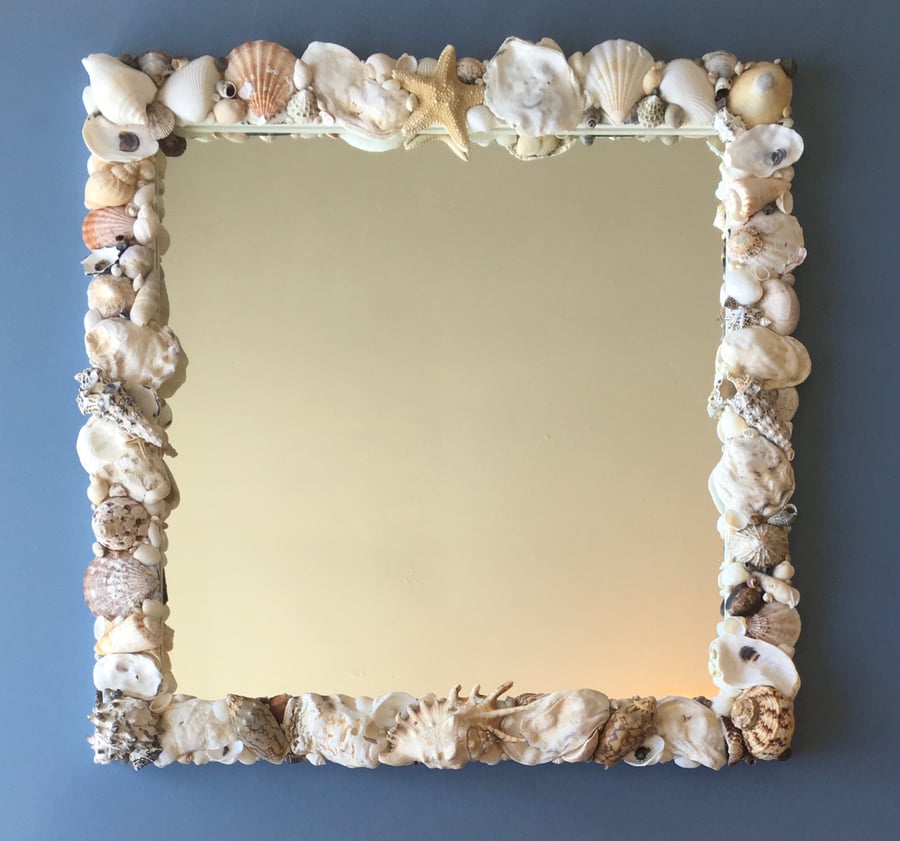 Starfish Seashell Mirror SOLD
