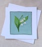 Embroidered Lily of the Valley General Greetings Card