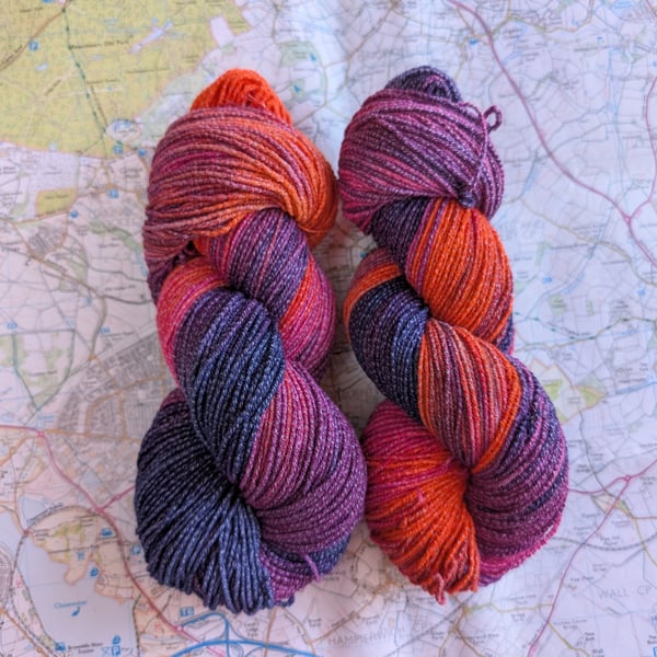 Nightshade bloom :: tencel : cotton : elastane :: sock :: 100g