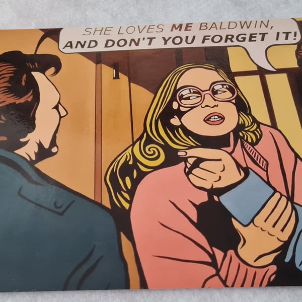Coronation Street Corriecatures  Love Triangle pop art print 10 x 8 