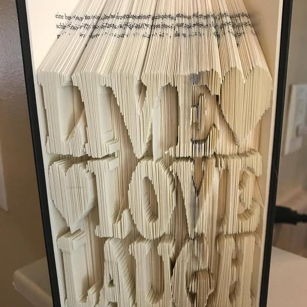 Live, Love, Laugh COMBI Book Folding Pattern - EMAILED PDF PATTERN