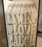 Live, Love, Laugh COMBI Book Folding Pattern - EMAILED PDF PATTERN - Image 1