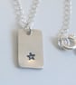 Star Pendant, recycled sterling silver - Image 3