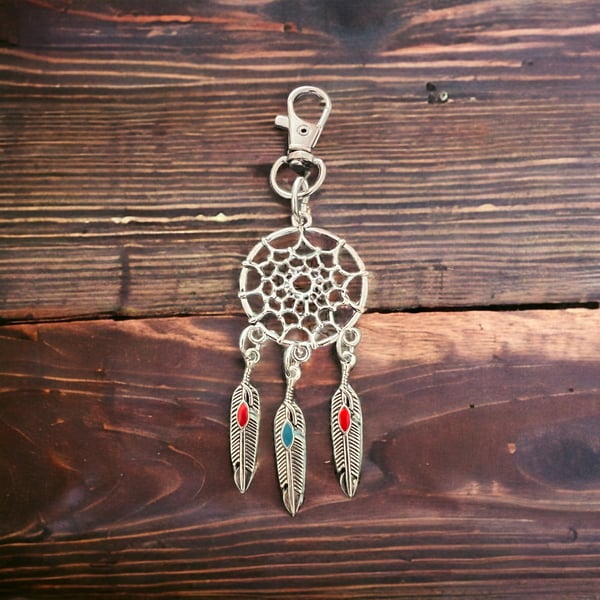Dream Catcher Keyring Key chain, Bag charm