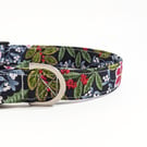 Winter Botanicals Dog Collar, Dog Lead, Girl Dog Collar