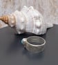 Sterling Silver 925 Floral Textured Larimar Ring Full Hallmark - Image 6