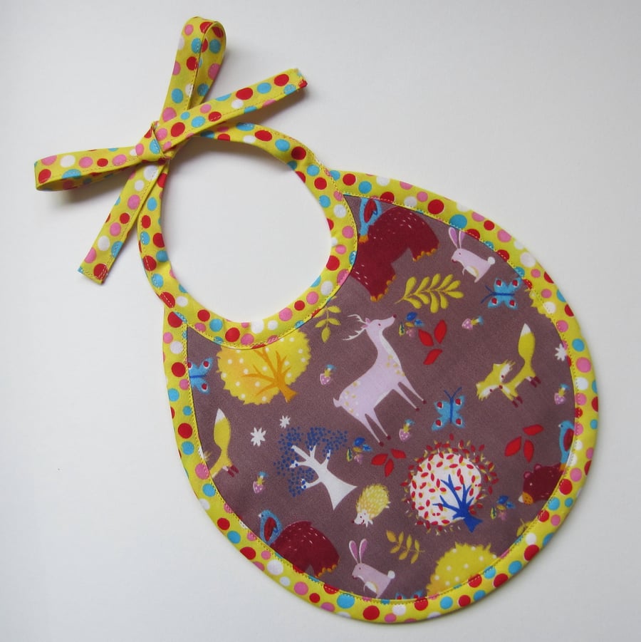 First Size Woodland Animals Babies Bib