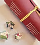 Red Leather Journal, Notebook or Sketchbook, with Renaissance Lining - Image 6
