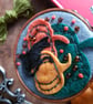 Black cat with pumpkins - small wall decoration  - Image 2