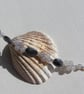Black Labradorite & Grey Agate Gemstone Beaded Chakra Bracelet "Emilia" - Image 3