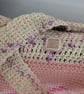 Handmade Crochet Tote Bag – Pink & Cream - Image 2