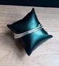 "Augment" - Sterling Silver Russian Bangle 9ct gold wraps - Made to any size  - Image 2