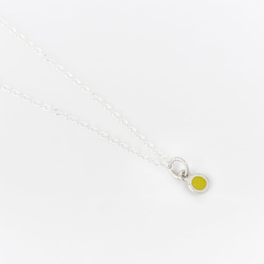 Tiny Miniature Colour Dot Layering Necklace 