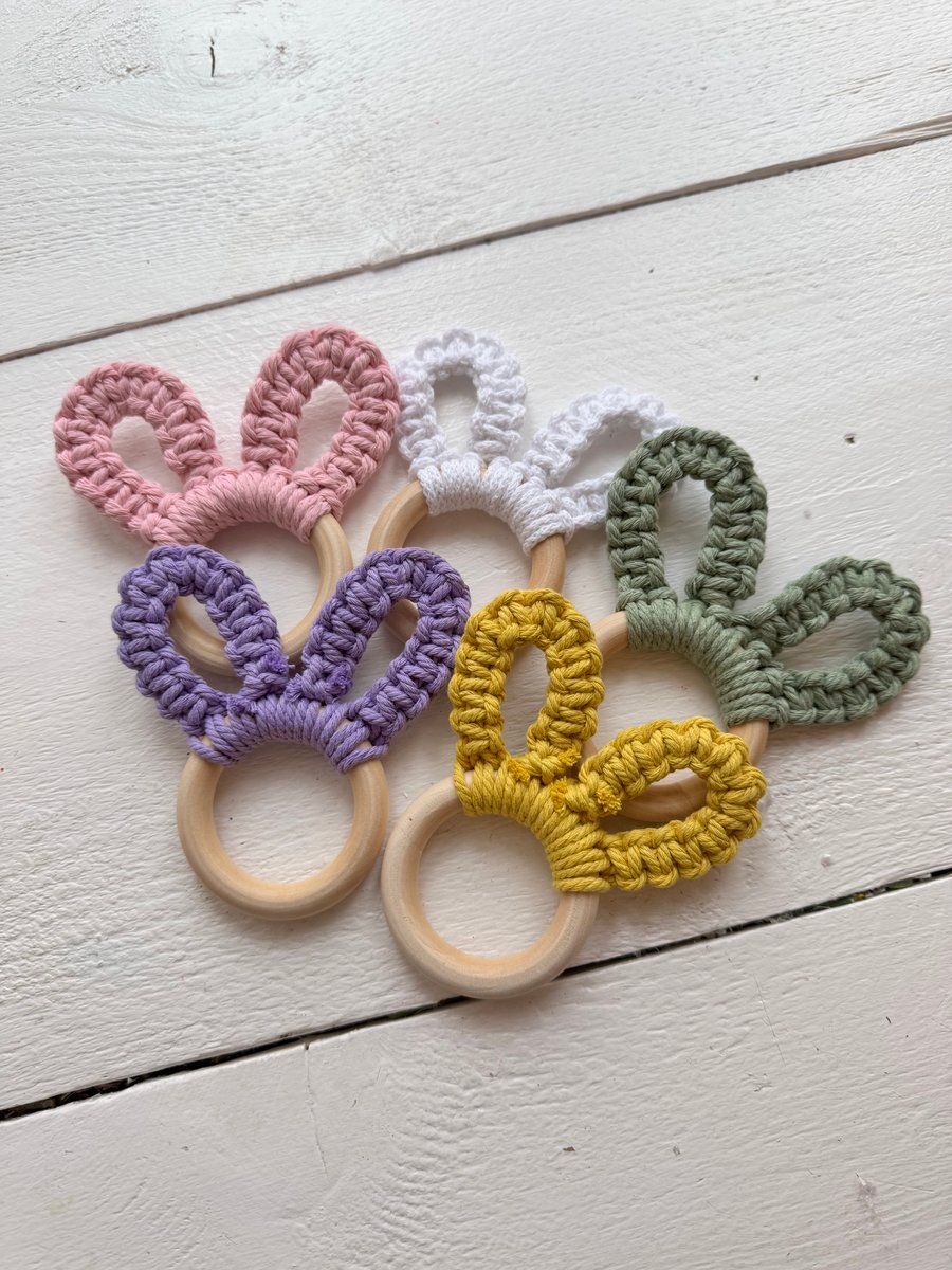 Macrame Bunny Rings