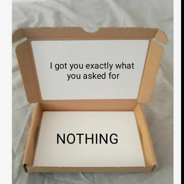 Gift Of Nothing 