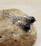 Dangle Black Jet cone earrings. Reiki jewelry - Image 2
