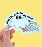 Waterproof Rude Humorous Rainbow Sticker