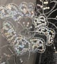 Upcycled Black Silver Sequin Blazer Cape Gothic Boho Alternative Statement Wear - Image 6