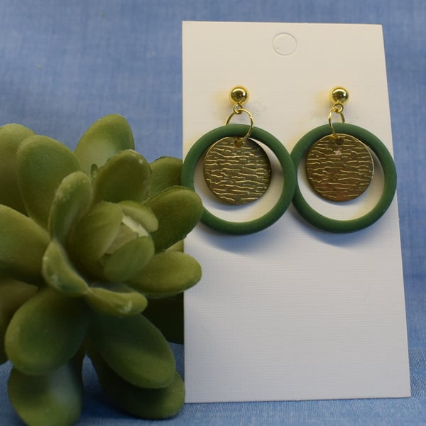 Circle Hoop Statement Earrings 