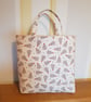 Reusable fabric Christmas gift bag; little trees - Image 2
