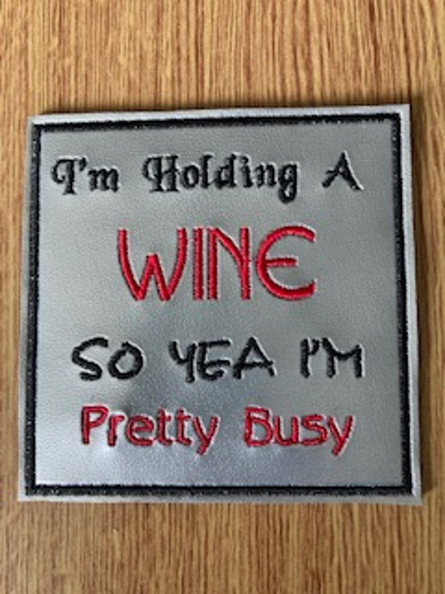 1097  Wine - busy coaster