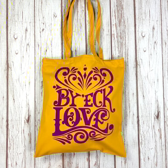 By 'eck Love Shopper Organic Cotton Bag Bright Yorkshire Tote