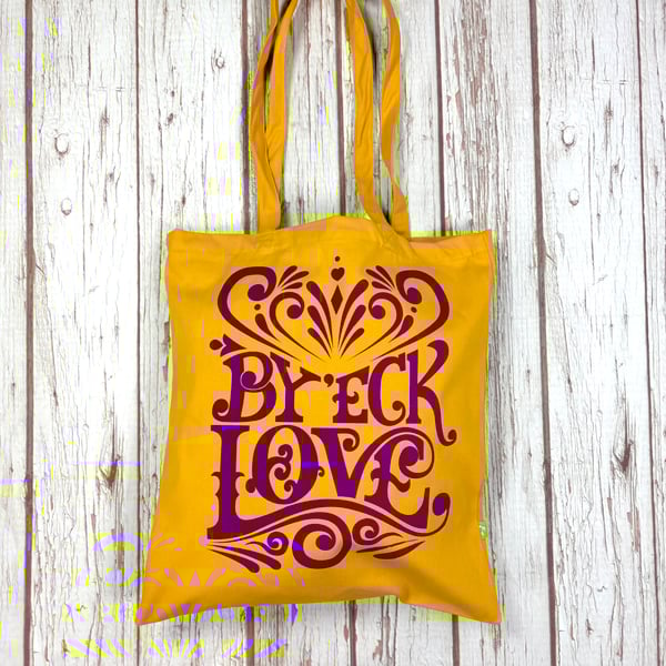 By 'eck Love Shopper Organic Cotton Bag Bright Yorkshire Tote