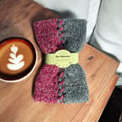 Knitted Two Colour Braided Ear Warmer