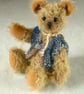 Woody, a 6" collectable mohair bear with a knitted waistcoat - Image 2