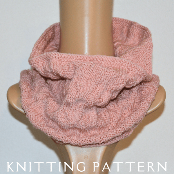 Cowl Knitting Pattern The Chevron Cowl PDF PATTERN ONLY