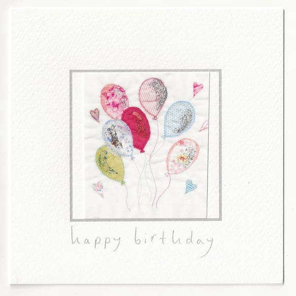 Balloons birthday card