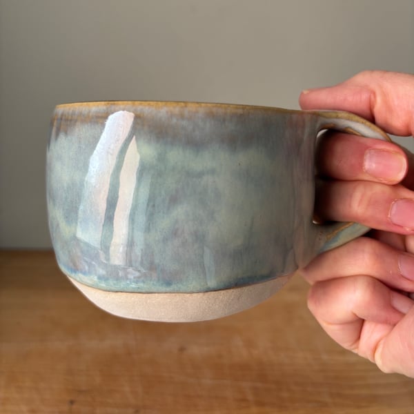 Handmade ceramic mug, 350ml coffee cup
