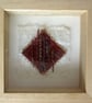 METAL WALL ART PICTURE. Abstract framed copper mixed media art. - Image 2