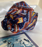 Bess - Blue Paisley Mix 40s Style Turban Headband - Image 3