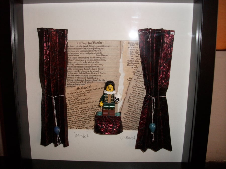 Original Lego Picture - Handmade -Hamlet - Shakespeare - Unique gift